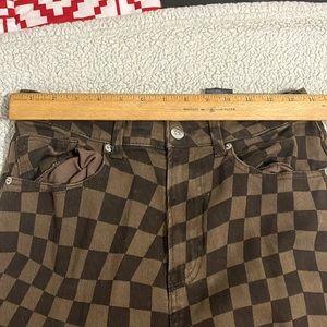 Brown checkered pants h&m divided